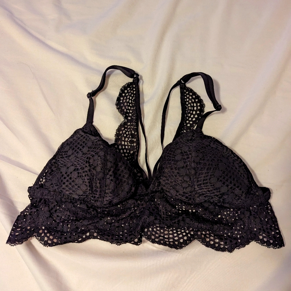 Victoria secret black lace bralette